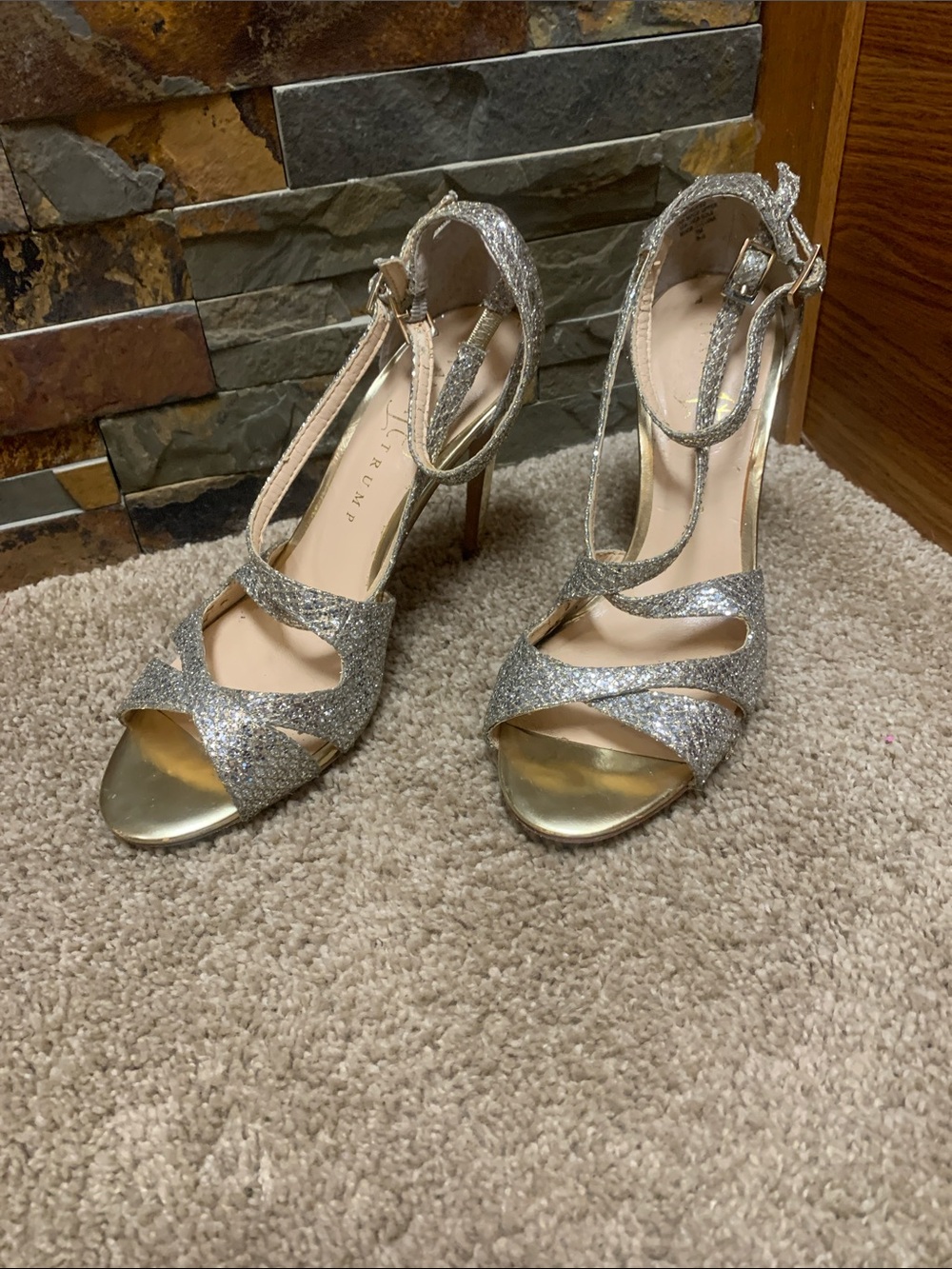 Ivanka trump  Glitter Strappy High Heel Sandals - Women's Formal Shoes